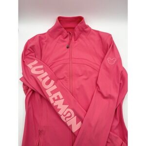 Lululemon x Disney Women's Jacket Define Nulu Size 12 Pink Salmon Zip Up EUC